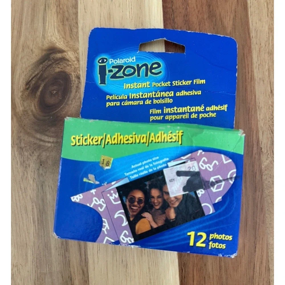 Polaroid i-Zone Instant Pocket Sticker Film 12 Photos Vintage New Open Box